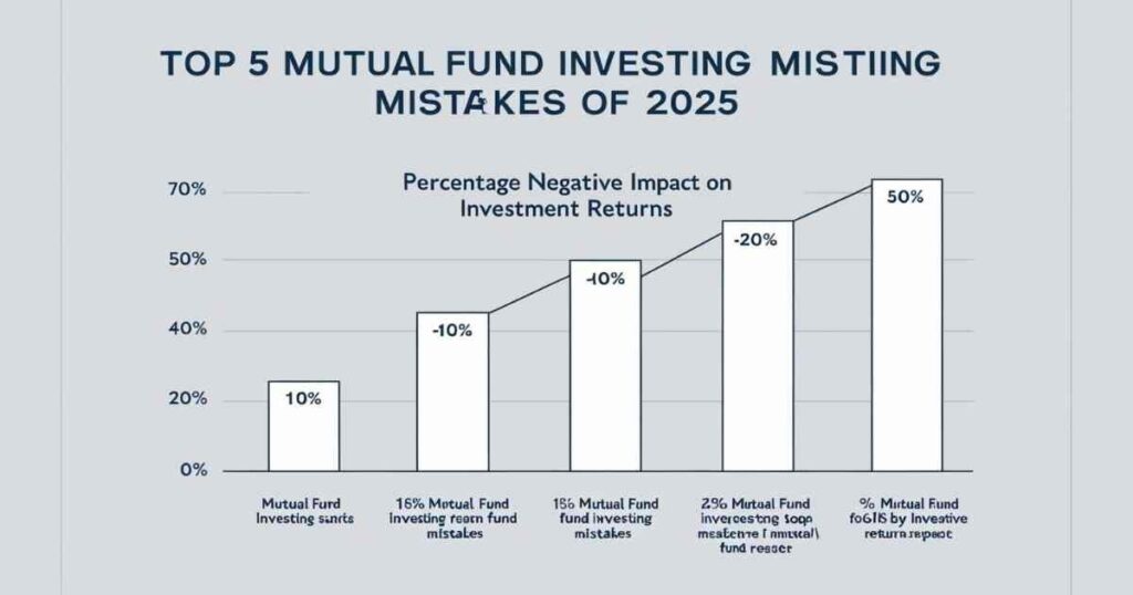 Chart showing mutual fund investing mistakes 2025 impact on returns.